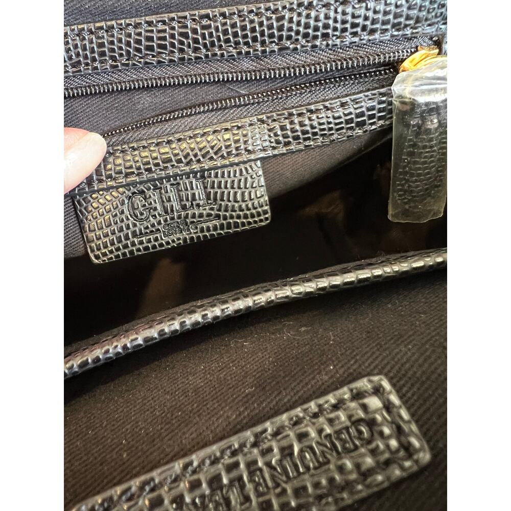 GILI Leather Crossbody Camera Bag Python Animal P… - image 8